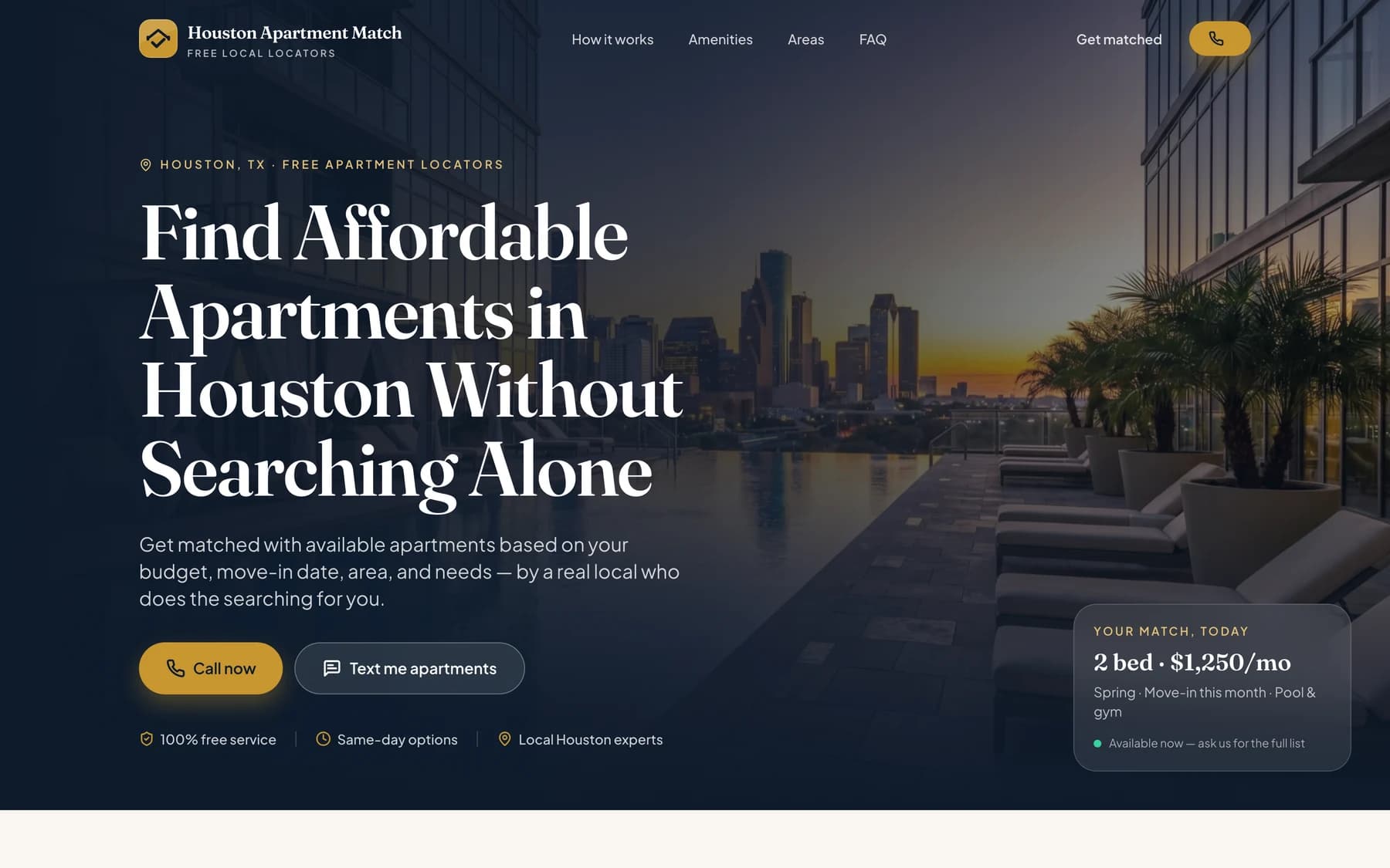 A shipped lead-generation website.
